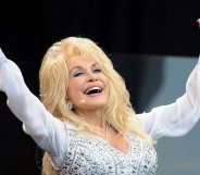 Dolly Parton performs on the Pyramid stage on Day 3 of the Glastonbury Festival at Worthy Farm on June 29, 2014 in Glastonbury, England.