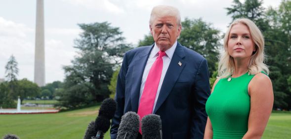 Donald Trump and Karoline Leavitt