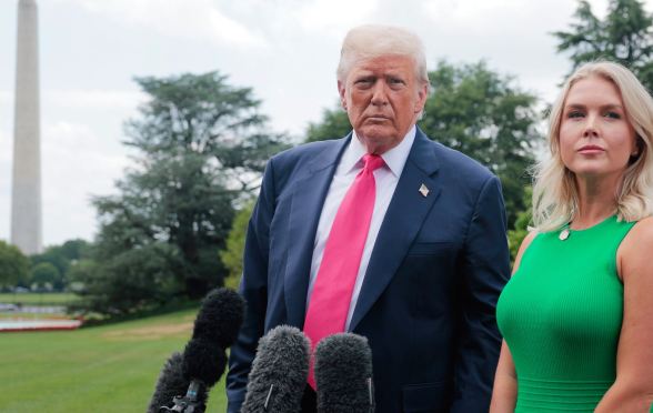 Donald Trump and Karoline Leavitt