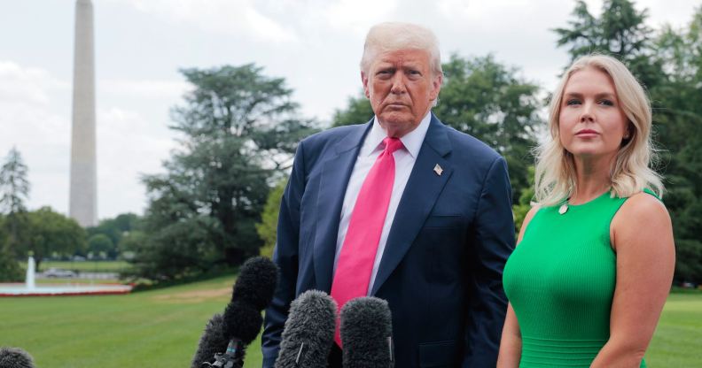 Donald Trump and Karoline Leavitt