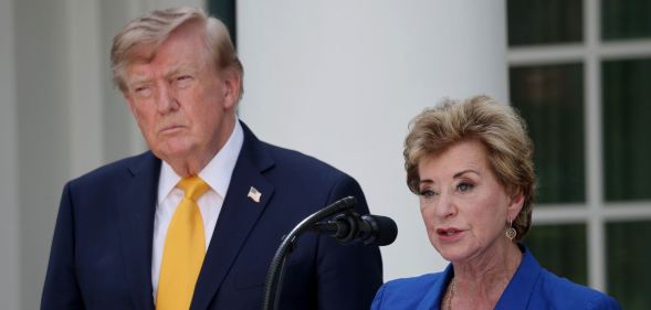 Donald Trump and Linda McMahon