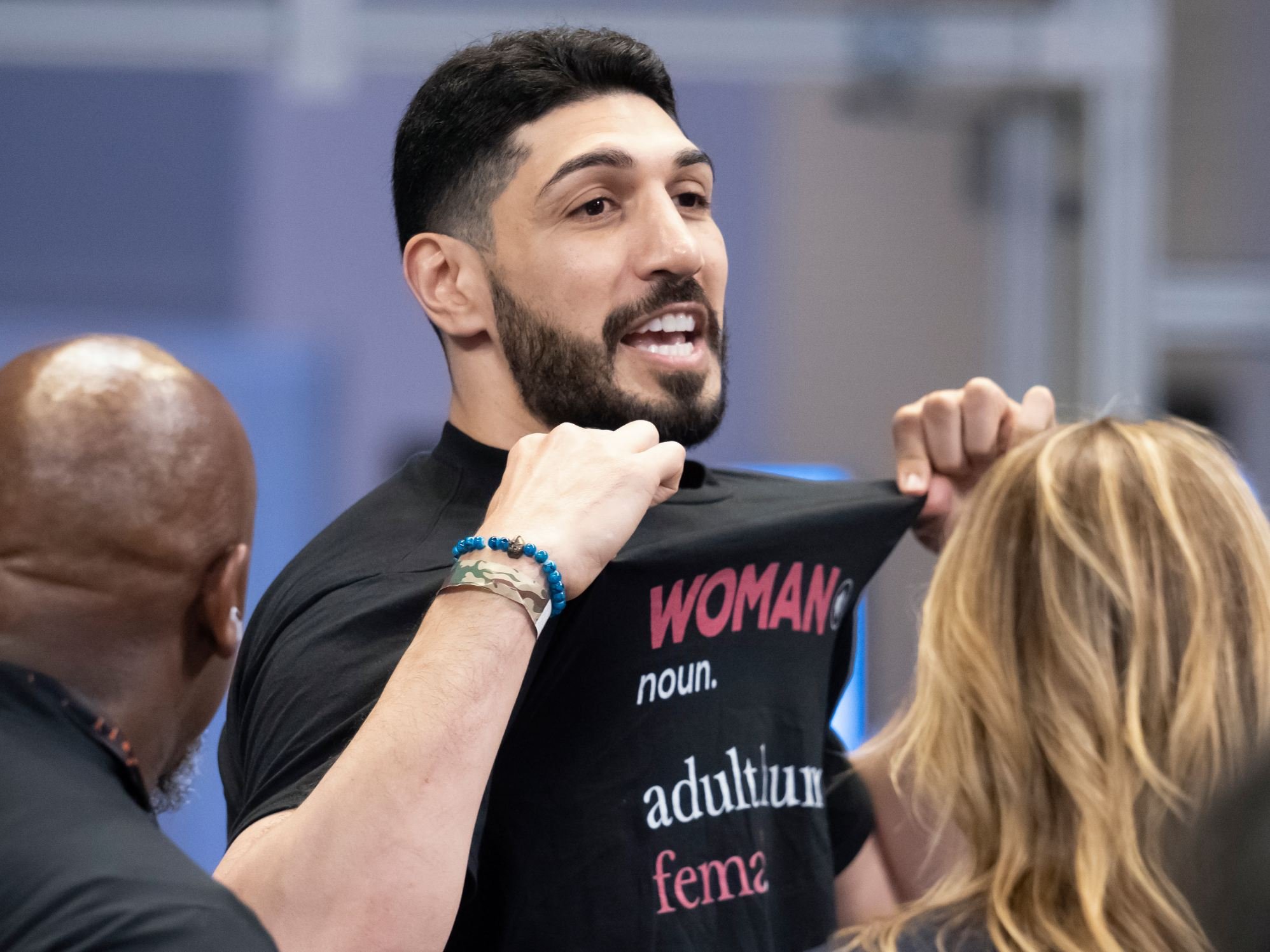 Enes Kanter Freedom wore an anti-trans T-shirt