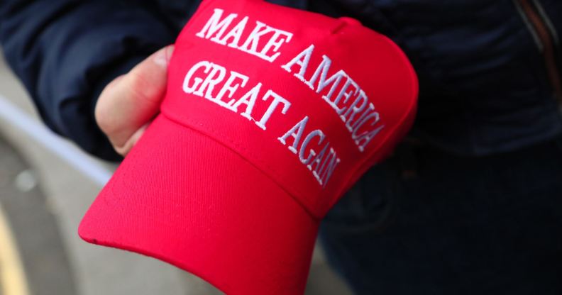 A 'Make America Great Again' hat