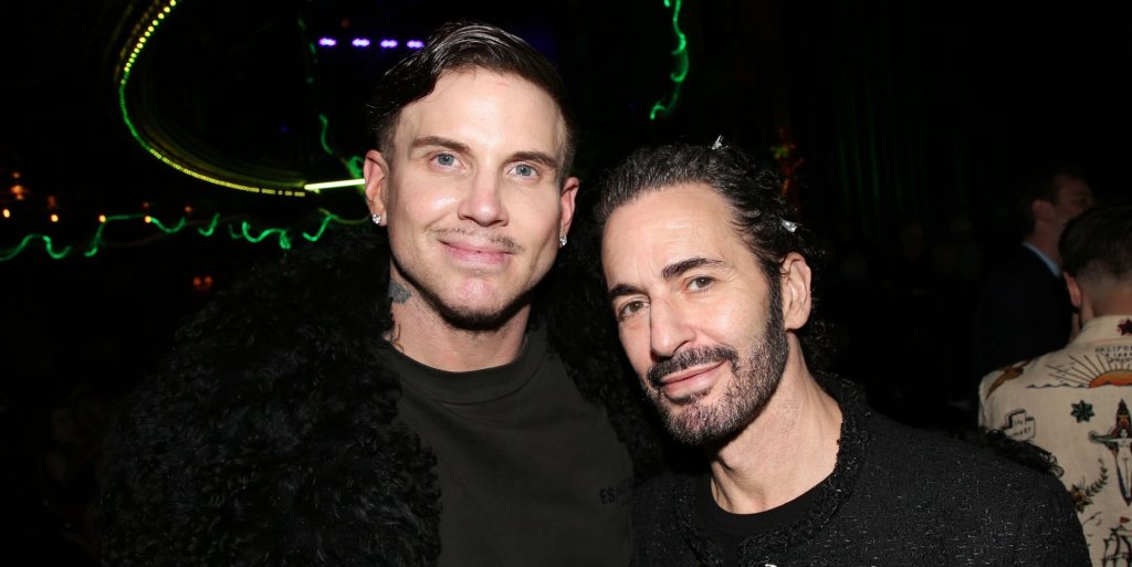 Marc Jacobs [right] and husband Char Defrancesco [left] 