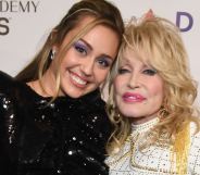 Miley Cyrus and Dolly Parton