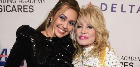 Miley Cyrus and Dolly Parton