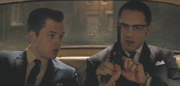 Taron Egerton and Tom Hardy in Legend