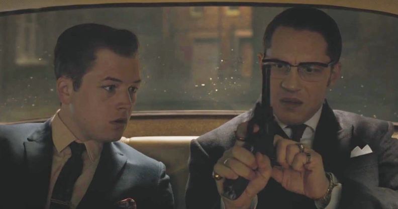Taron Egerton and Tom Hardy in Legend