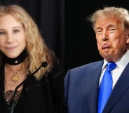 Barbra Streisand (L) has called out Donald Trump's (R) 'unchecked ego' amid a row over the naming of the Kennedy Center. (Getty)