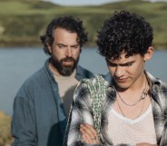 Tom Cullen and Joe Locke in Black Church Bay.