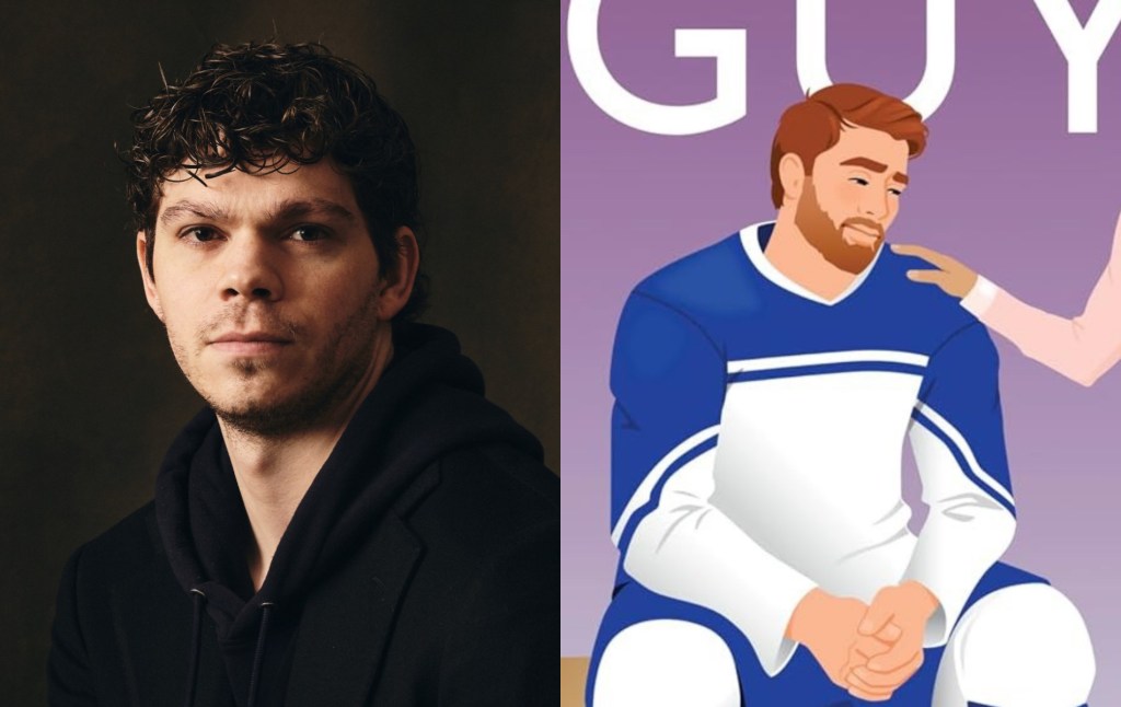 Daniel Diemer portrait and image of Tough Guy book cover of ginger ice hockey player Ryan Price