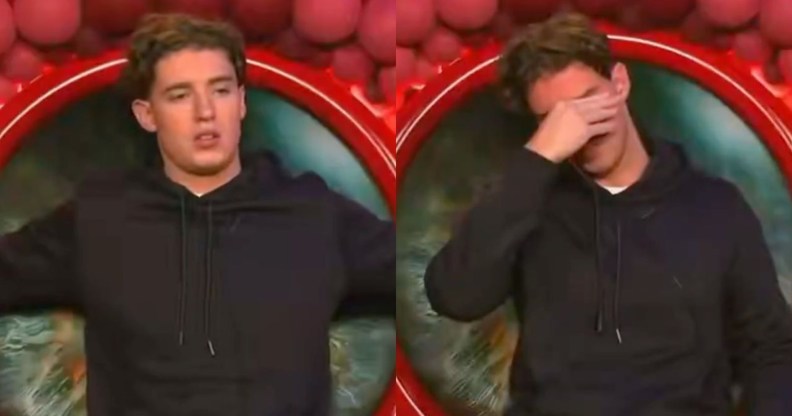 Big Brother housemate Frankie came out in an emotional Diary Room moment. (ITV)