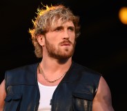 RIYADH, SAUDI ARABIA - JANUARY 30: Logan Paul during the 2026 Royal Rumble Kickoff at Riyadh Season Stadium at KAFD on January 30, 2026 in Riyadh, Saudi Arabia. (Photo by Andrew Timms/WWE via Getty Images)