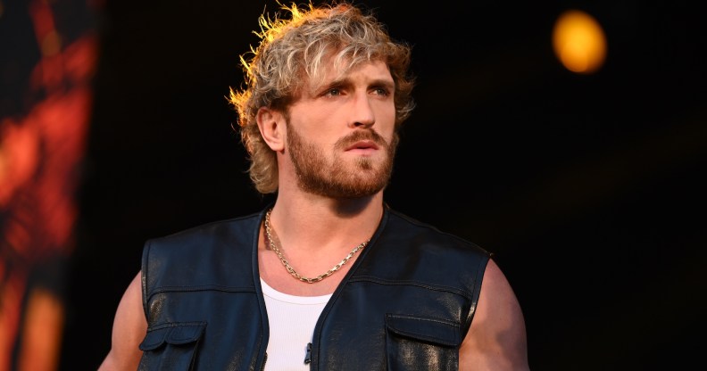 RIYADH, SAUDI ARABIA - JANUARY 30: Logan Paul during the 2026 Royal Rumble Kickoff at Riyadh Season Stadium at KAFD on January 30, 2026 in Riyadh, Saudi Arabia. (Photo by Andrew Timms/WWE via Getty Images)
