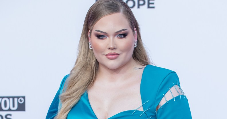 Dutch youtuber and make-up artist NikkieTutorials, aka Nikkie de Jager, on the red carpet for the About You Awards Europe, at Superstudio Maxi. Milan (Italy), May 26th, 2022 (Photo by Matteo Rossetti/Archivio Matteo Rossetti/Mondadori Portfolio via Getty Images)