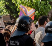 AT least 63 people have been detained after an anti-LGBTQ+ crackdown in Turkey. (Getty via AFP)