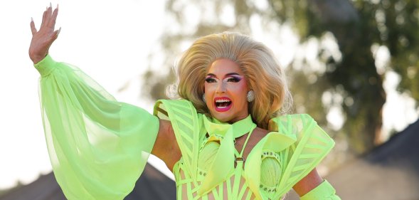 WEST HOLLYWOOD, CALIFORNIA - MAY 31: Alyssa Edwards performs at OUTLOUD Music Festival at 2025 WeHo Pride on May 31, 2025 in West Hollywood, California. (Photo by Maya Dehlin Spach/WireImage)