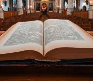 bible in church