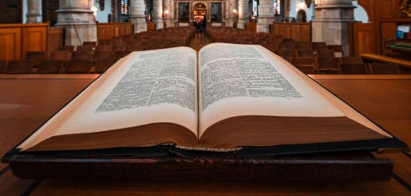 bible in church
