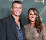 Connor Storrie with mum Linda at the 2026 Creative Arts Emmy Awards