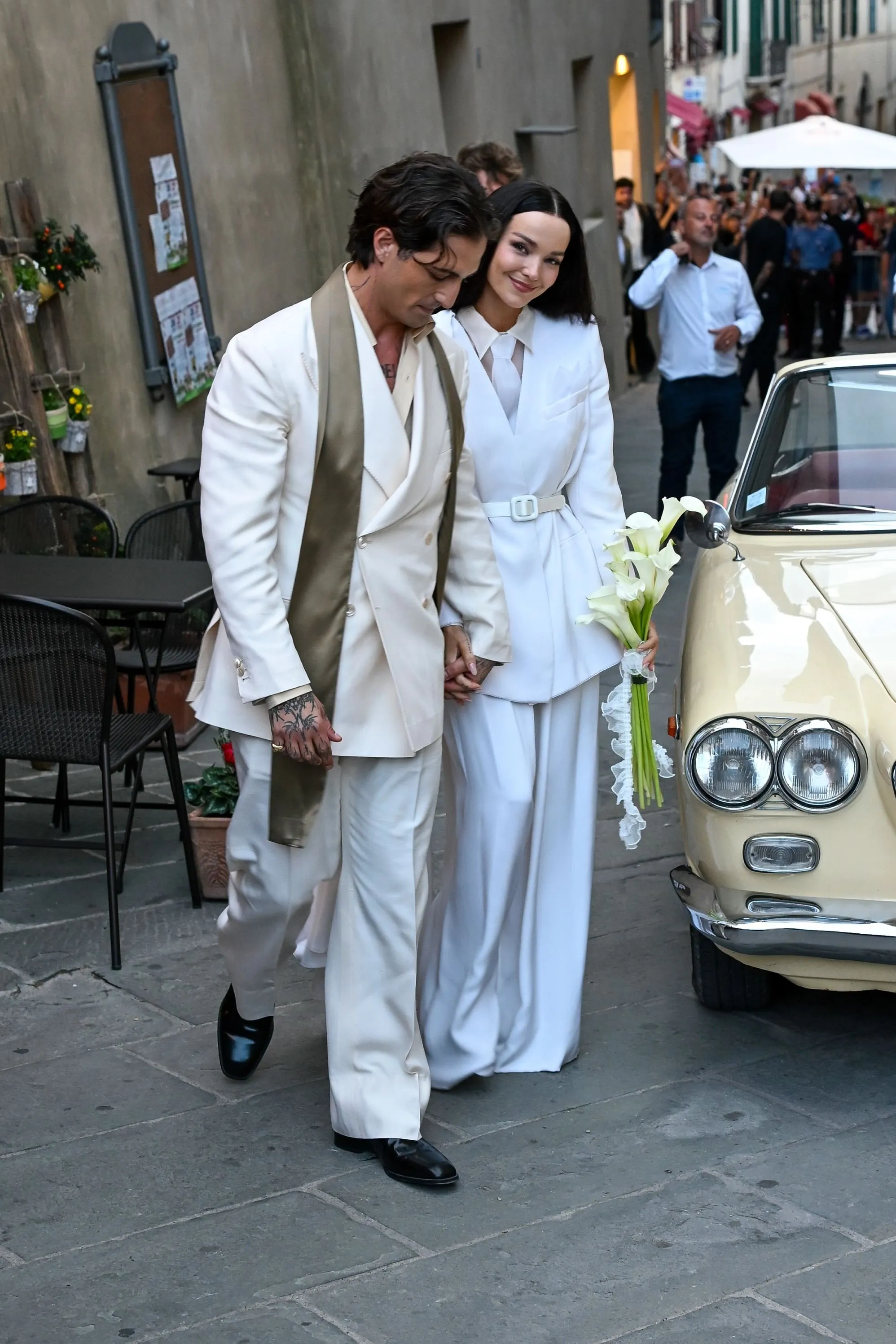 Damiano David and Dove Cameron wedding