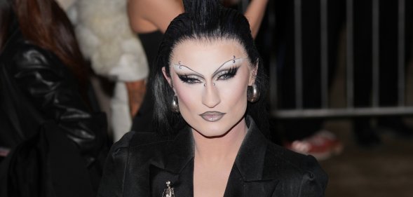 Drag performer Gottmik in glam at an event