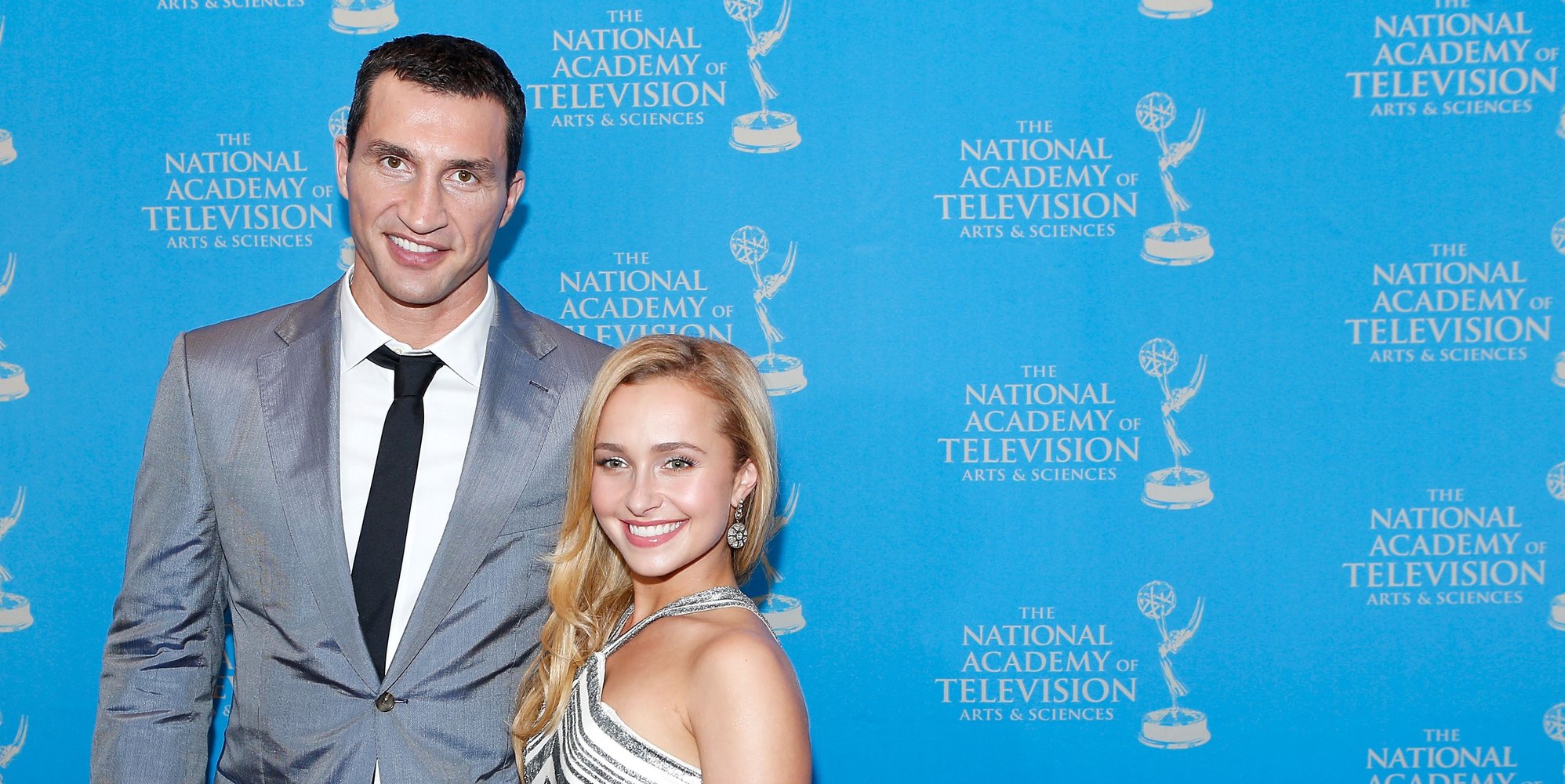 Boxer Wladimir Klitschko and actress/model Hayden Panettiere attend the 34th Annual Sports Emmy Awards Reception at Frederick P. Rose Hall, Jazz at Lincoln Center