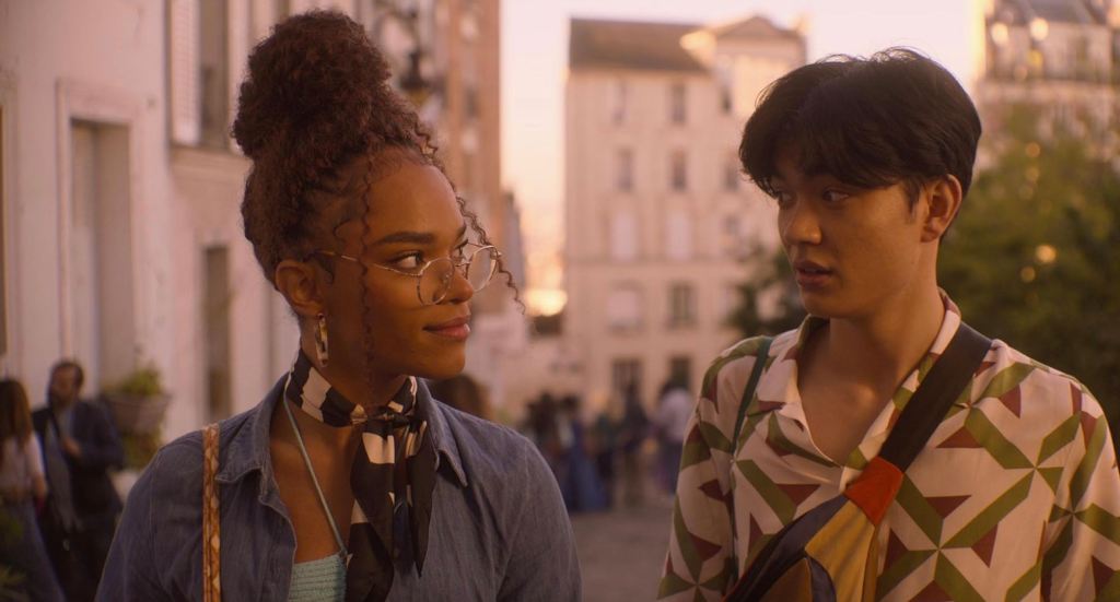 Yasmin Finney and William Gao in Heartstopper 