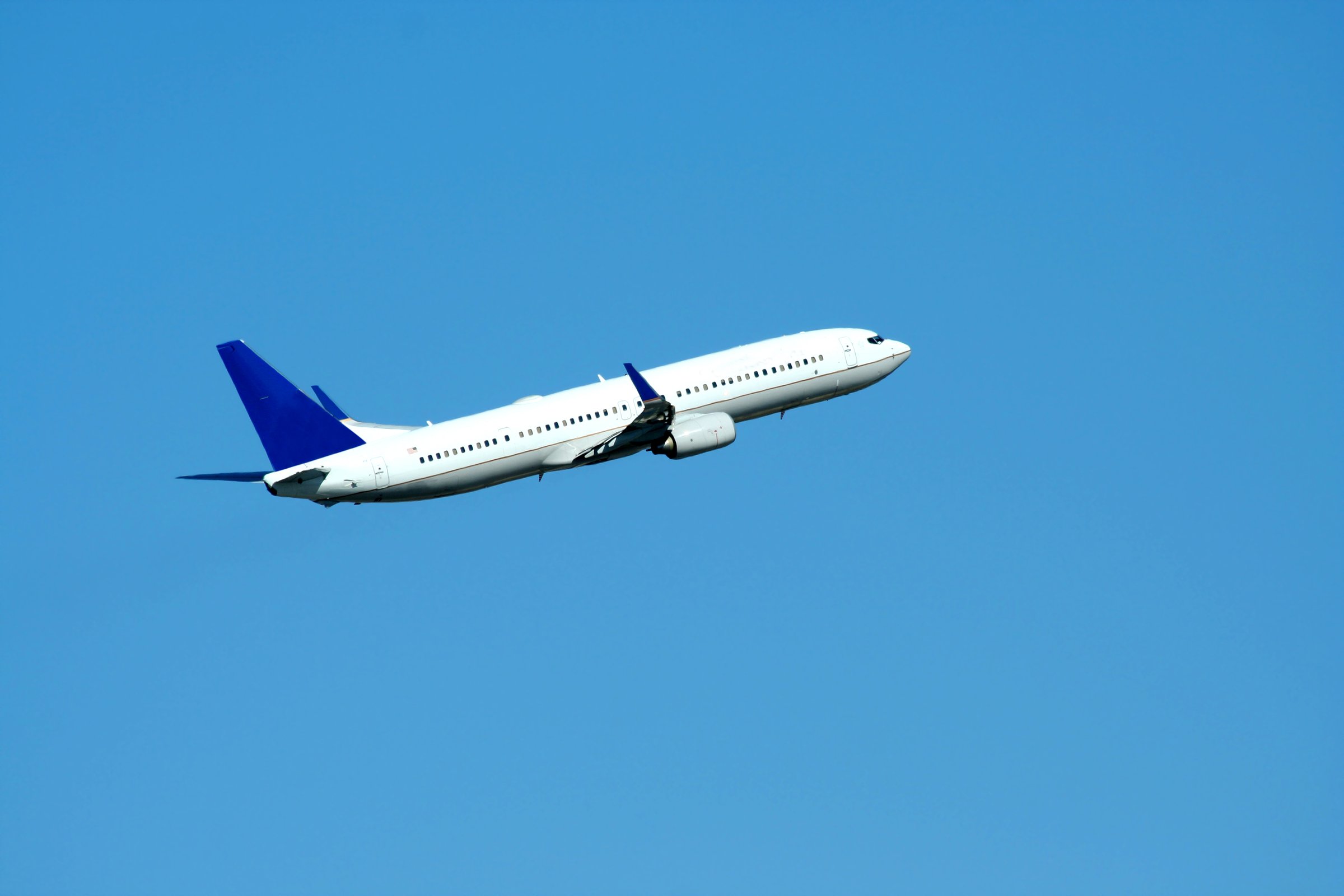 A plane in the sky