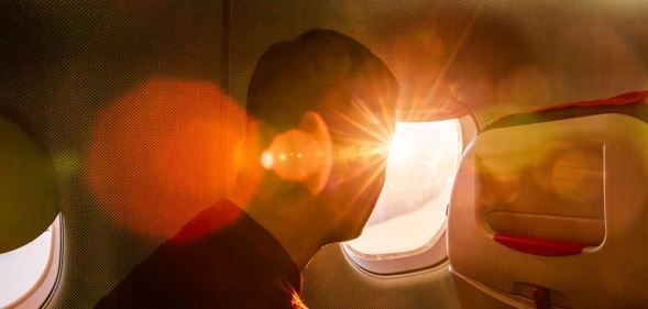 man on plane