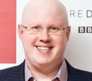 An image of Matt Lucas at a photocall before the screening of the first episode of Series 10 of Doctor Who in 2017