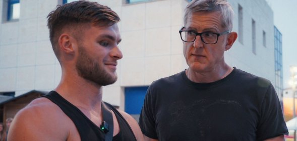 Ed Matthews and Louis Theroux on Netflix's Inside The Manosphere