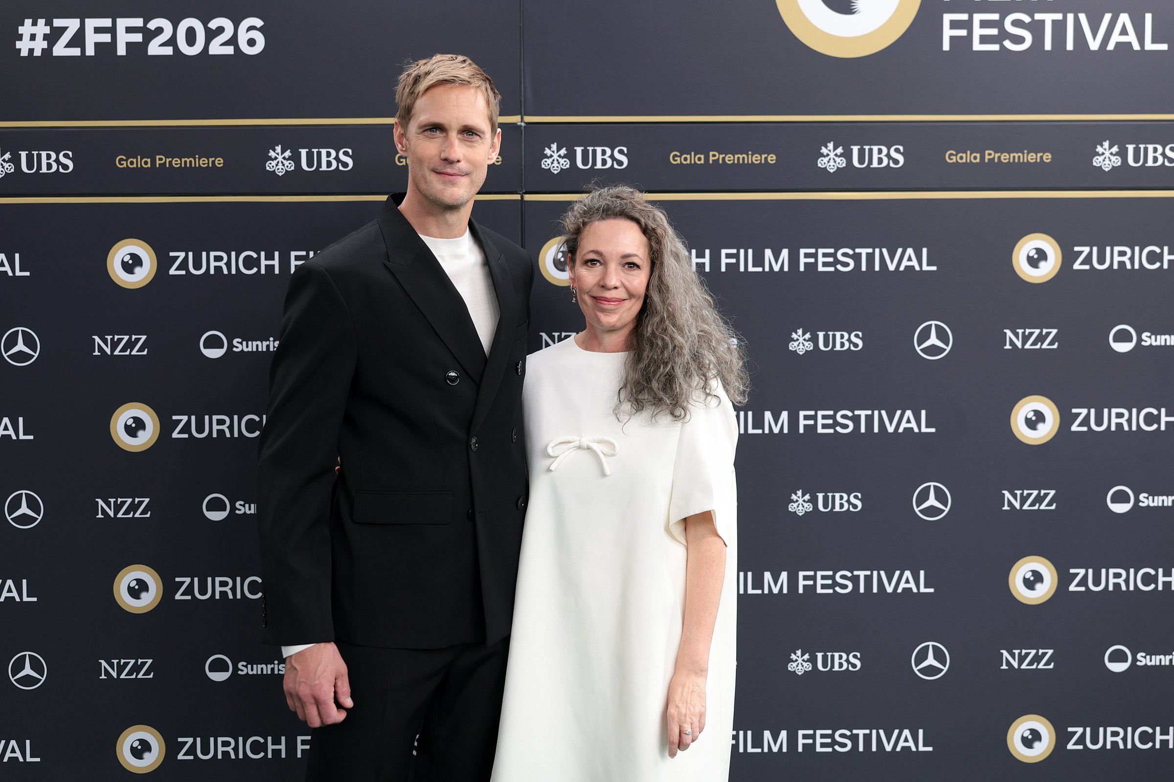 Alexander Skarsgård and Olivia Colman attend the