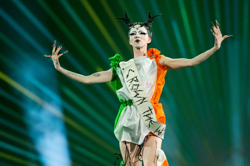 Non-binary artist Bambi Thug was the last artist to represent Ireland at Eurovision, in 2024. (Getty)