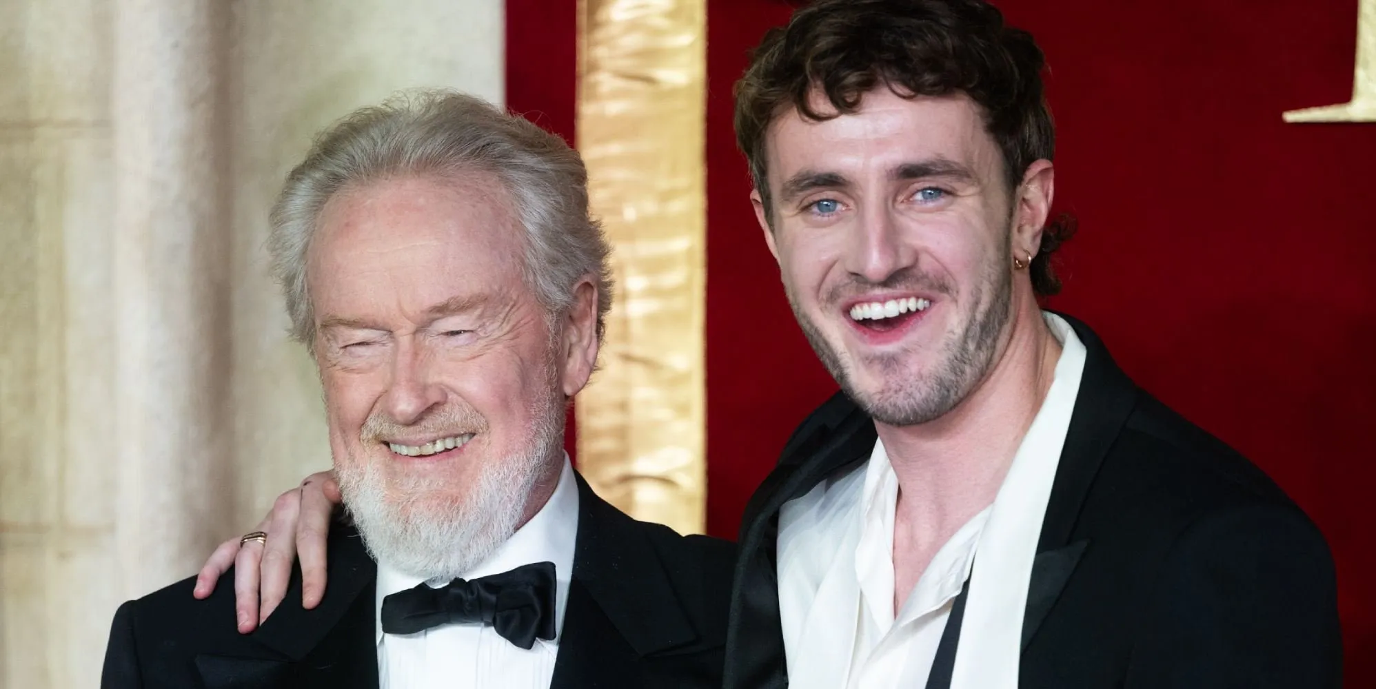Ridley Scott and Paul Mescal