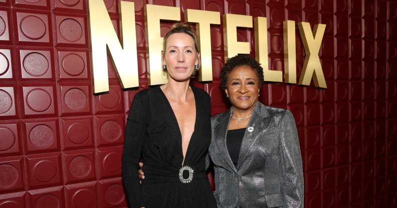BEVERLY HILLS, CALIFORNIA - JANUARY 11: (L-R) Alex Sykes and Wanda Sykes attend Netflix's Golden Globe afterparty 2026 at Spago on January 11, 2026 in Beverly Hills, California. (Photo by Emma McInty