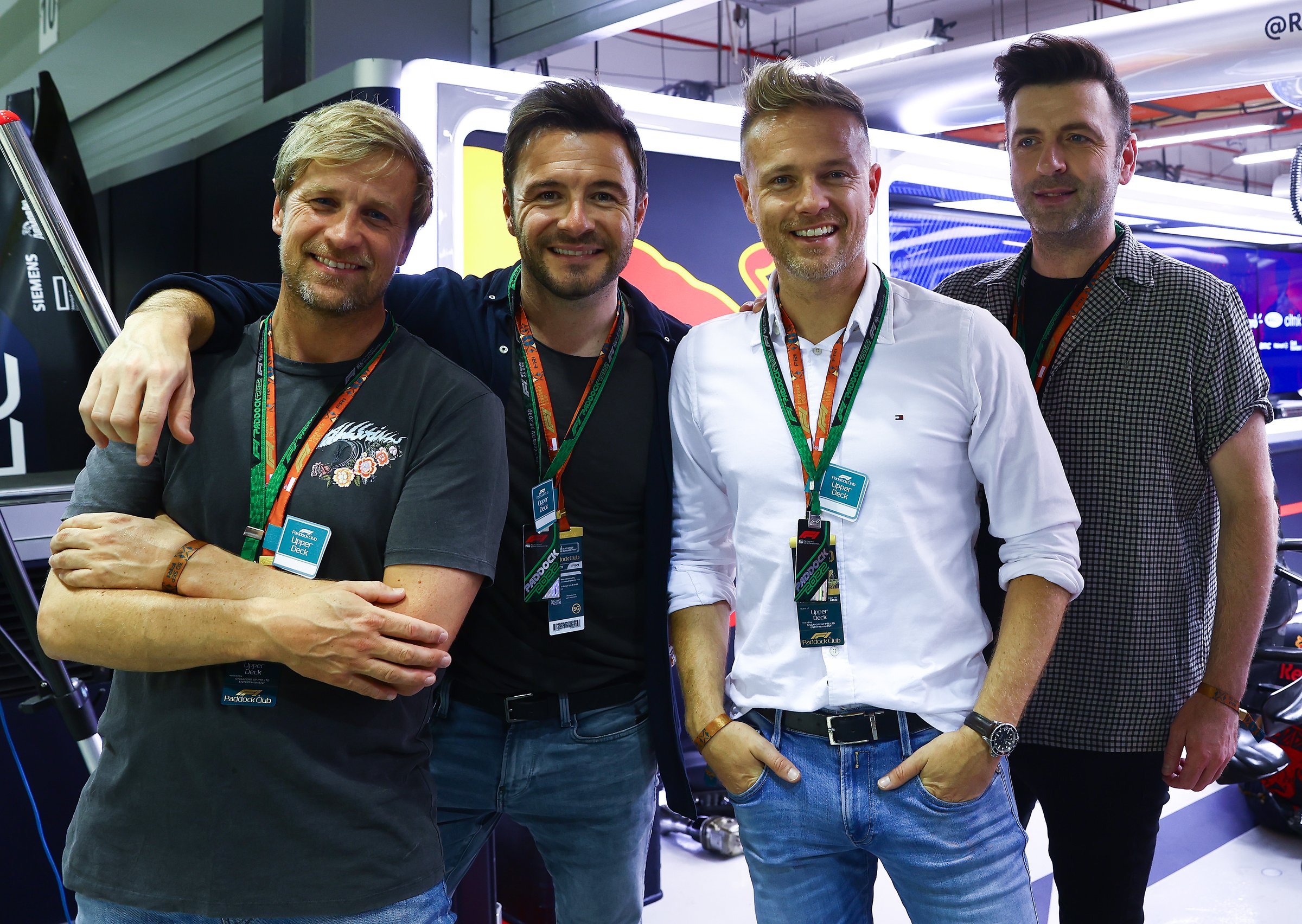 Westlife members Kian Egan, Shane Filan, Nicky Byrne and Mark Feehily in 2022