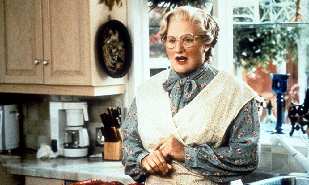 Robin Williams in the original Mrs Doubtfire film