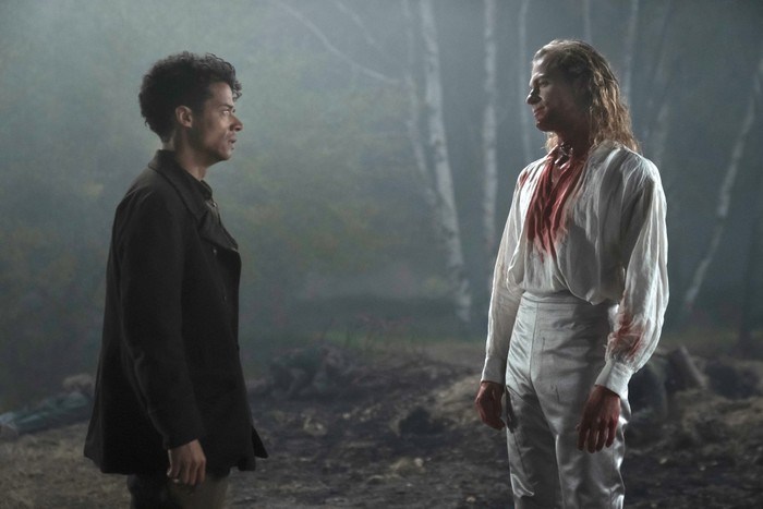 Interview with the Vampire's Louis and Lestat.