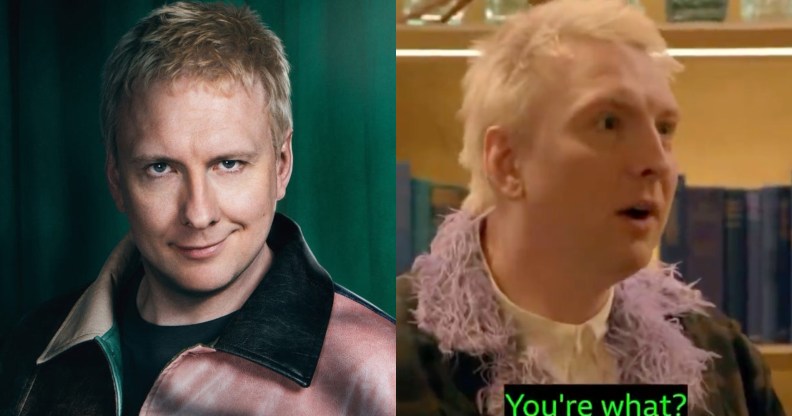 Joe Lycett is a star of The Celebrity Traitors episode one.