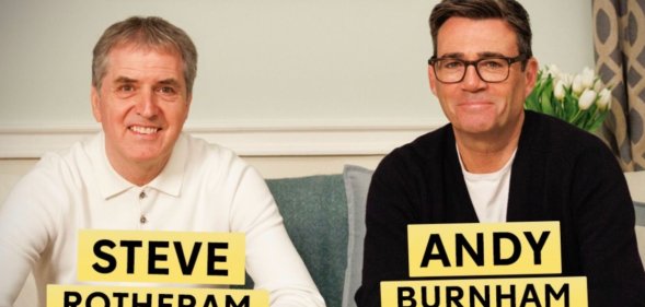 Steve Rotheram and Andy Burnham for Celebrity Gogglebox