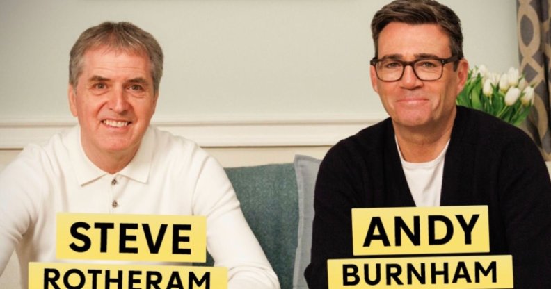 Steve Rotheram and Andy Burnham for Celebrity Gogglebox