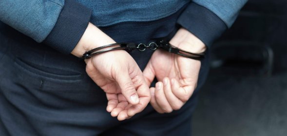 a man in handcuffs