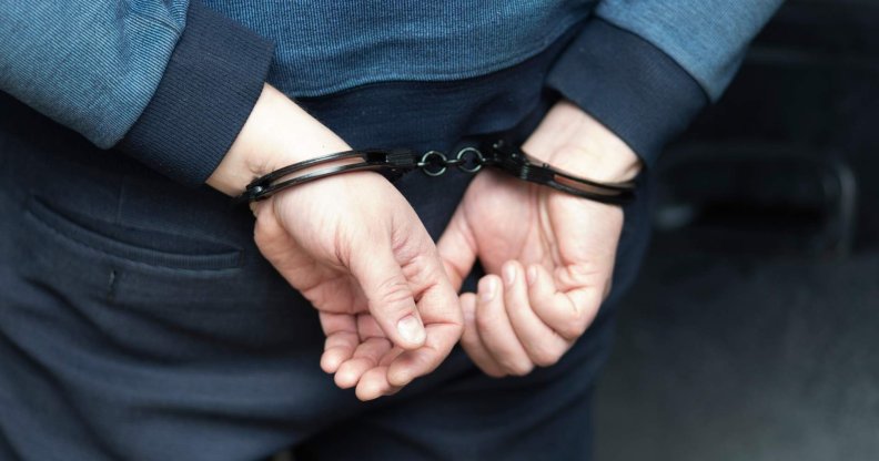 a man in handcuffs