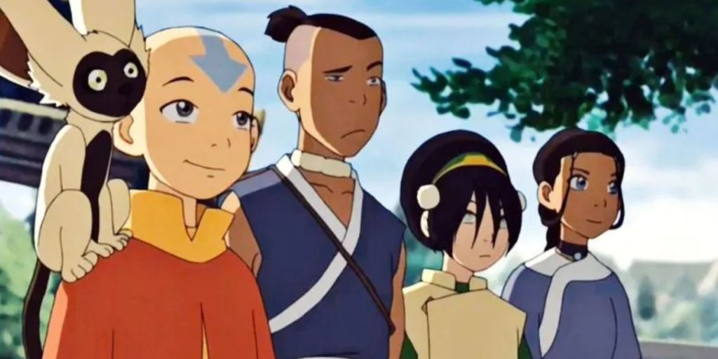 Aang, Sokka, Toph and Katara