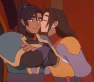 Jae and Datu kiss on Avatar: Seven Havens