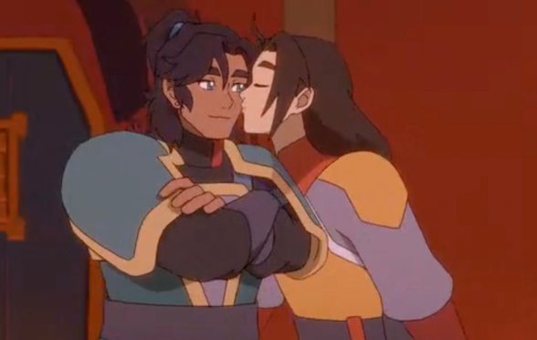 Jae and Datu kiss on Avatar: Seven Havens