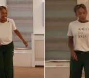 Bethany Antonia's 'Protect The Dolls' slogan was edited out