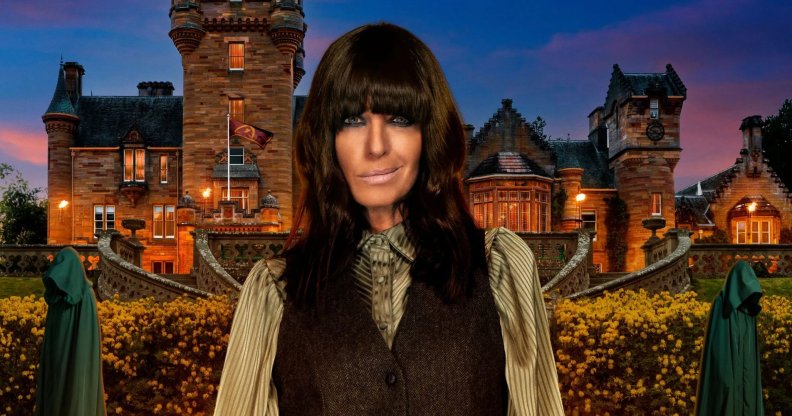 Claudia Winkleman in a promotional image for The Traitors.