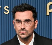 Daniel Levy at the 78th Emmy Awards held at Peacock Theater on September 14, 2026 in Los Angeles, California. (Photo by Alberto Rodriguez/Deadline via Getty Images)